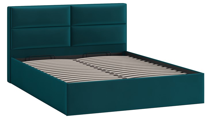 Двуспальная кровать с механизмом Глосс Тип 1 (Велюр Confetti Izumrud) в Твери - изображение 2