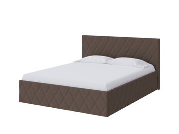 Спальная кровать Fresco 90х200, Рогожка (Savana Chocolate (шоколад)) в Твери