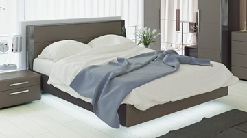 Кровать 2-спальная Наоми 1600, цвет Фон серый, Джут СМ-208.01.01 в Твери