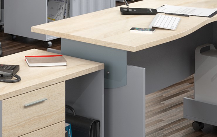 Офисная мебель OFFIX-NEW для 4 сотрудников с двумя шкафами в Твери - изображение 2