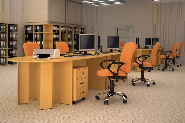 Мебель для персонала Классик рабочее место для опенспэйса (фрифло) в Твери - изображение