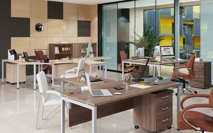 Комплект офисной мебели Xten S 1 - один стол с приставным брифингом в Твери - изображение