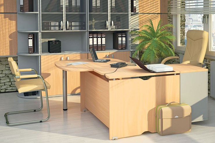 Офисный комплект мебели Милан для руководителя отдела в Твери - изображение