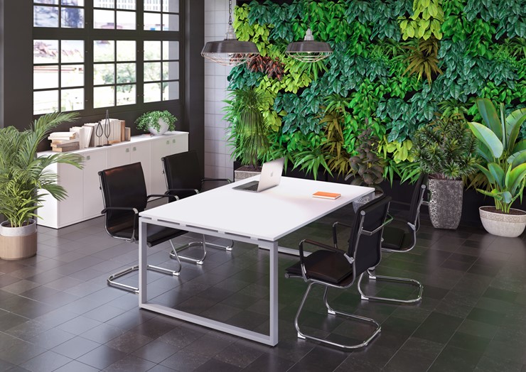 Набор мебели в офис Metal System Style (Серый/Белый) в Твери - изображение