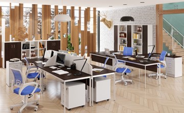 Комплект офисной мебели Imago S - два стола, две тумбы в Твери