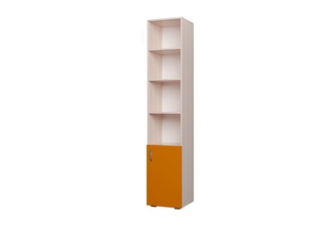 Детский шкаф 400 1Д Млечный дуб, Оранжевый в Твери