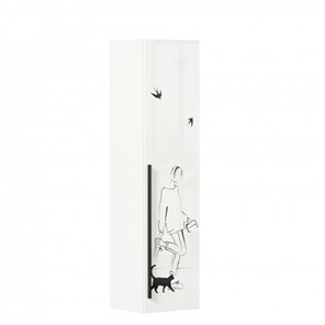 Шкаф 1-створчатый Джоли Тип 1 ЛД 535.010, Серый шелк в Твери