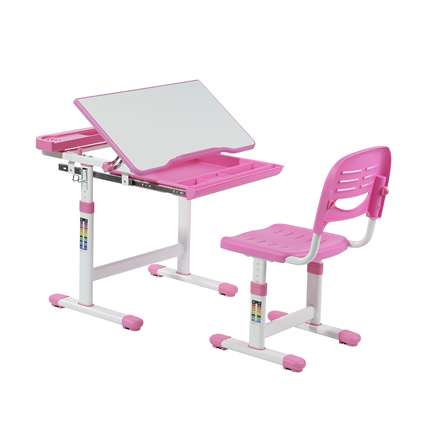 Парта растущая + стул Cantare Pink в Твери - изображение