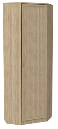 Распашной шкаф 402 угловой со штангой, цвет Дуб Сонома в Твери - изображение