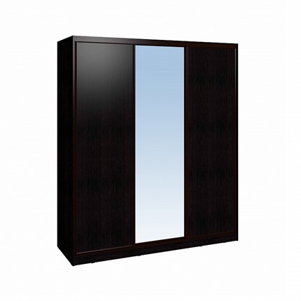 Шкаф 2000 Домашний Зеркало/ЛДСП, Венге в Твери - изображение