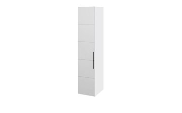 Шкаф Наоми с зеркальной дверью правый, цвет Белый глянец СМ-208.07.02 R в Твери