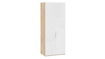 Шкаф для одежды Эмбер СМ-348.07.003 (Яблоня Беллуно/Белый глянец) в Твери