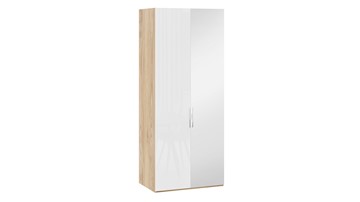 Шкаф для одежды Эмбер СМ-348.07.005 R (Яблоня Беллуно/Белый глянец) в Твери