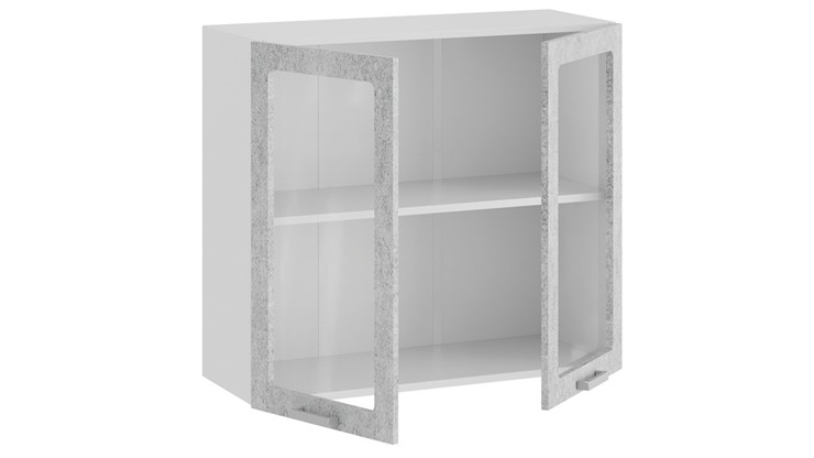 Кухонный шкаф Гранита 1В8С (Белый/Бетон снежный) в Твери - изображение 1