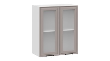 Кухонный навесной шкаф Белладжио 1В6С (Белый, Софт капучино) в Твери