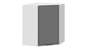 Навесной кухонный шкаф Белладжио 1В6У (Белый, Софт графит) в Твери