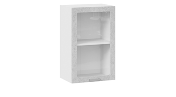 Кухонный шкаф Гранита 1В45С (Белый/Бетон снежный) в Твери