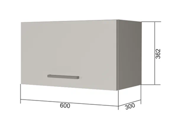 Настенный шкаф В360, Белое гладкое Ламарти/Антрацит в Твери