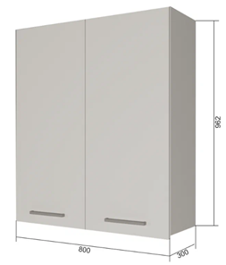 Сушильный шкаф на кухню ВС9 80, МДФ Софт бирюза/Антрацит в Твери