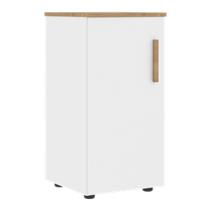 Шкаф колонна низкий с глухой левой дверью FORTA Белый-Дуб Гамильтон FLC 40.1 (L) (399х404х801) в Твери