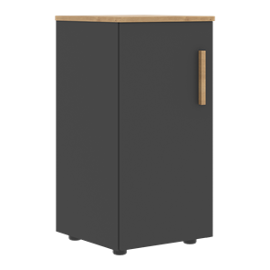 Шкаф колонна низкий с глухой левой дверью FORTA Графит-Дуб Гамильтон  FLC 40.1 (L) (399х404х801) в Твери