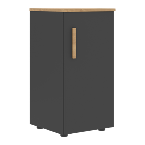 Низкий шкаф колонна с правой дверью FORTA Графит-Дуб Гамильтон  FLC 40.1 (R) (399х404х801) в Твери