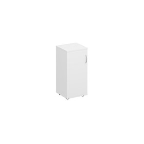 Шкаф для документов низкий узкий закрытый Комфорт КФ, белый премиум (40x38x84) К.508 ДШ в Твери