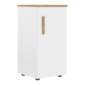 Шкаф колонна низкий с глухой правой дверью FORTA Белый-Дуб Гамильтон FLC 40.1 (R) (399х404х801) в Твери