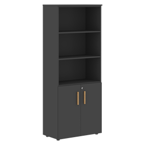 Шкаф  с глухими малыми дверями FORTA Черный Графит  FHC 80.5(Z) (798х404х1965) в Твери