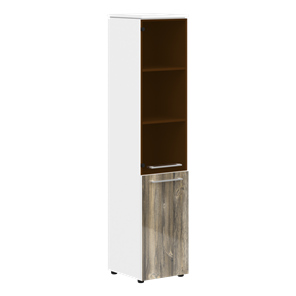 Шкаф высокий MORRIS  Дуб Базель/ Белый MHC  42.2 (429х423х1956) в Твери