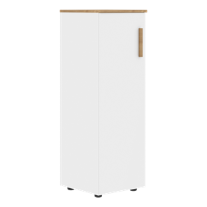 Средний шкаф колонна с левой дверью FORTA Белый-Дуб Гамильтон  FMC 40.1 (L) (399х404х801) в Твери