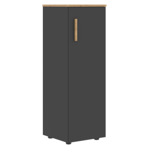 Шкаф колонна средний с правой дверью FORTA Графит-Дуб Гамильтон   FMC 40.1 (R) (399х404х801) в Твери