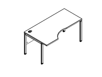 Эргономичный стол XMCET 149L, левый, 1400х900х750 в Твери