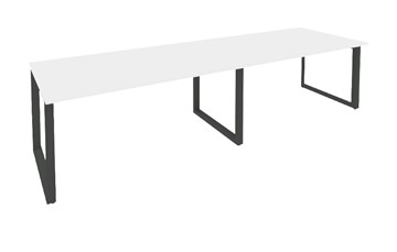 Стол для совещаний O.MO-PRG-2.4 Антрацит/Белый бриллиант в Твери