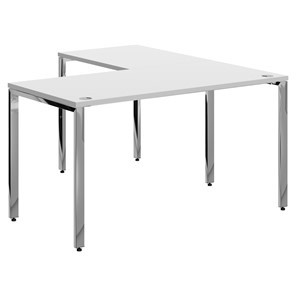 Письменный угловой  стол для персонала левый XTEN GLOSS  Белый  XGCT 1415.1 (L) (1400х1500х750) в Твери