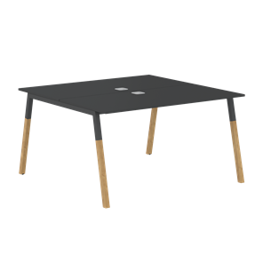 Переговорный стол FORTA Черный Графит-Черный Графит-Бук  FWST 1313 (1380x1346x733) в Твери