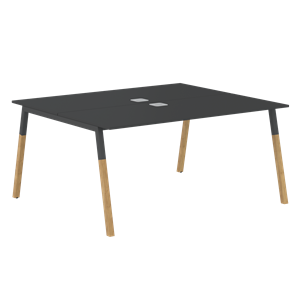 Переговорный стол FORTA Черный Графит-Черный Графит-Бук FWST 1513 (1580x1346x733) в Твери