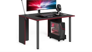 Компьютерный стол SKILLL SSTG 1385.1 , (1360x850x750), Антрацит/ Красный в Твери