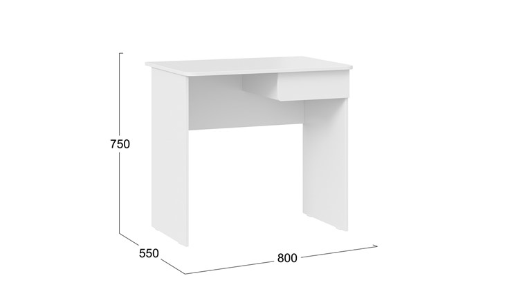 Письменный стол Diamond тип 1 (Белый) в Твери - изображение 4