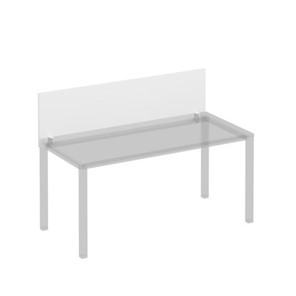 Экран для стола 160 на белом каркасе с кронштейнами Комфорт КФ, белый премиум (160x45x1.8) К.Б 843 в Твери