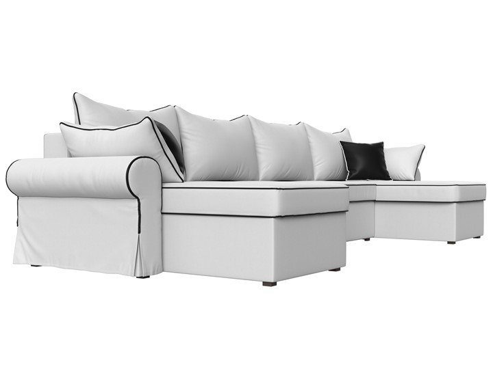 Большой П-образный диван Элис, Белый (экокожа) в Твери - изображение 4
