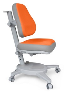 Растущее детское кресло Mealux Onyx (Y-110) OG  - серое + чехол оранжевый с серыми вставками в Твери