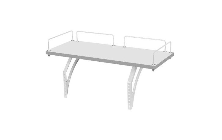 Растущий стол 1/75-40 (СУТ.25) + Polka_z 1/600 (2шт) белый/белый/Серый в Твери - изображение 1
