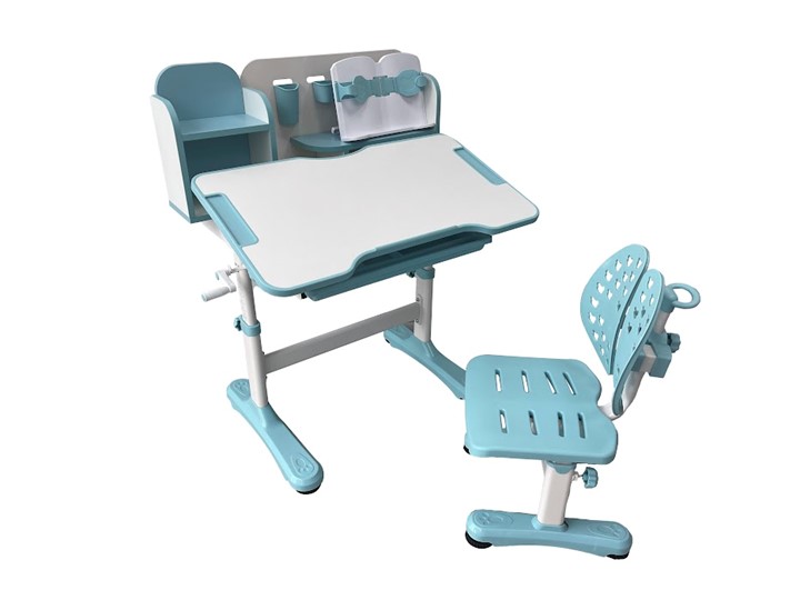 Стол растущий и стул Vivo Blue FUNDESK в Твери - изображение 1