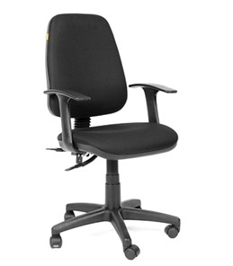 Кресло компьютерное CHAIRMAN 661 Ткань стандарт 15-21 черная в Твери - предосмотр