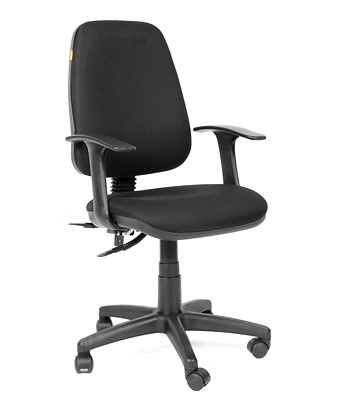 Кресло компьютерное CHAIRMAN 661 Ткань стандарт 15-21 черная в Твери - изображение