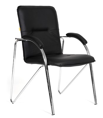 Офисное кресло CHAIRMAN 850 Экокожа Terra 118 черная в Твери - изображение