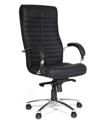 Кресло CHAIRMAN 480 Экокожа премиум черная в Твери - изображение